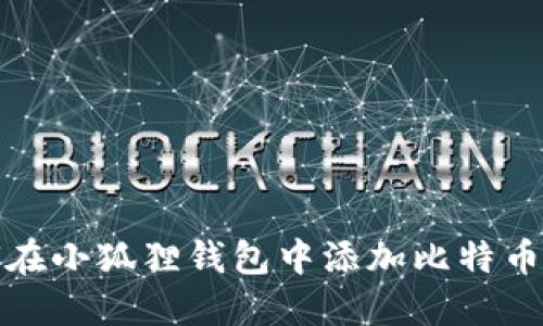 如何在小狐狸钱包中添加比特币账号